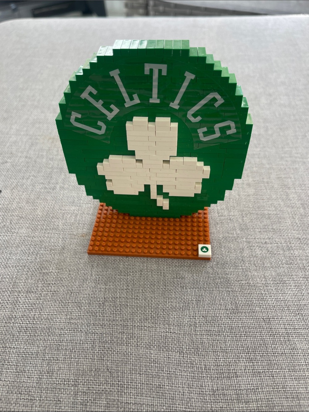 Celtics Green Shamrock Building Block Display - Kids Toy